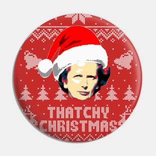 Margaret Thatcher Thatchy Christmas Pin