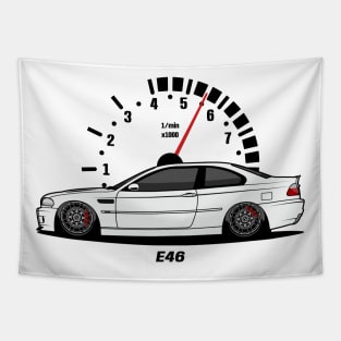 White E46 Tapestry