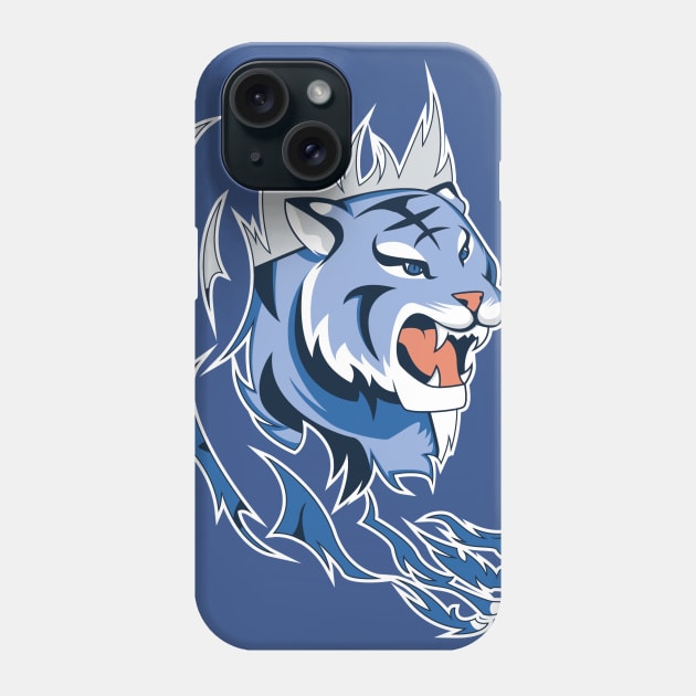 blue tiger Phone Case by setia01one