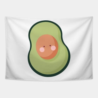 Cute avocado cartoon Tapestry