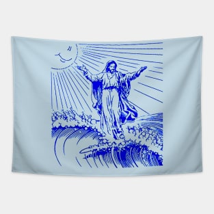 Surfing Jesus Tapestry