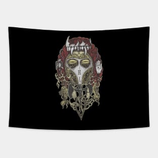 Totemia Mask Red Tapestry