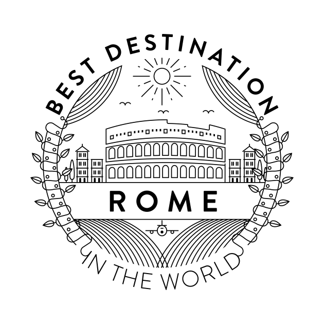 Rome Minimal Badge Design by kursatunsal