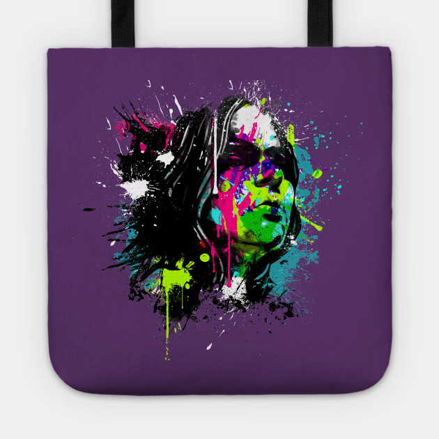 Face Paint 2 Splatter Portrait Tote Bag Teepublic Uk