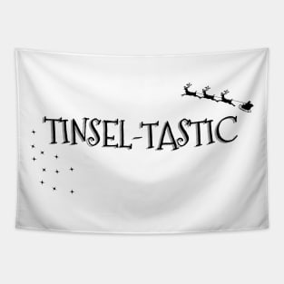 TINSEL-TASTIC Christmas Pun Tapestry