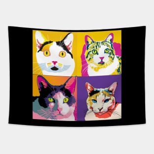 Japanese Bobtail Pop Art - Cat Lover Gift Tapestry