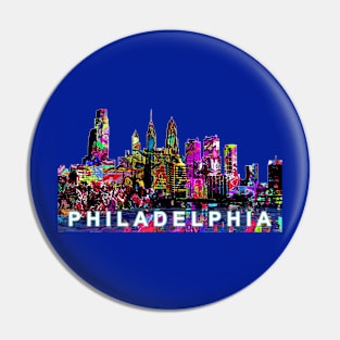 Philadelphia in graffiti Pin