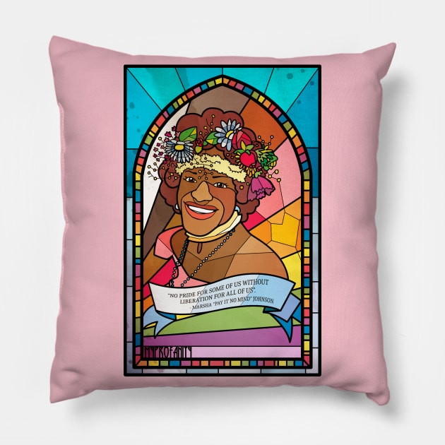 Pride Month - Marsha P. Johnson Pillow by myprofanity