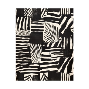 Abstract Zebra Contemporary Pattern T-Shirt