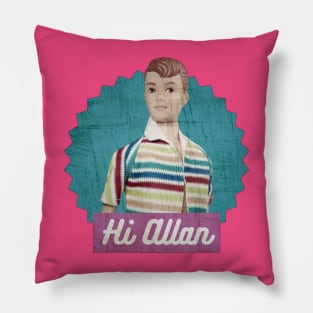 hi allan vintage Pillow