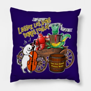 Let the Good Times Roll Louisiana Mardi Gras Expression Pillow