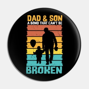 Dad And  Son- Vintage Fathers Day,  Grandpa Pin