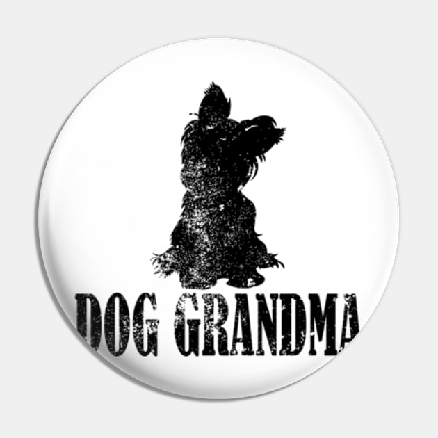 Yorkie Dog Grandma Pin by AstridLdenOs