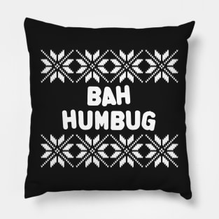 Bah Humbug Christmas Style Pillow