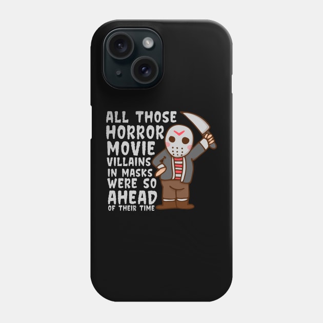 Horror Movie Villains - Halloween Masks Phone Case by thingsandthings