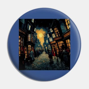 Starry Night in Diagon Alley Pin