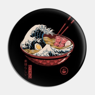 Great Ramen Wave Pin