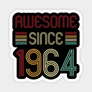 Vintage Awesome Since 1964 Magnet