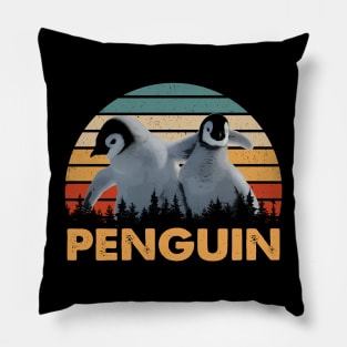 Iceberg Indulgence Penguin Dreams, Tee Triumph for Polar Admirers Pillow