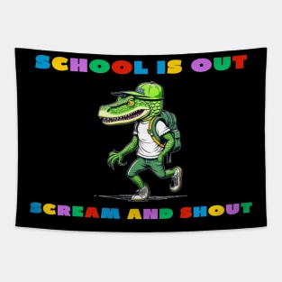 School is out scream and shout Tapestry