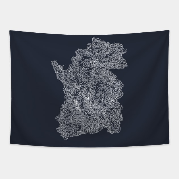 Mitre Peak (Tararua Range) (white) Tapestry by simplistictees