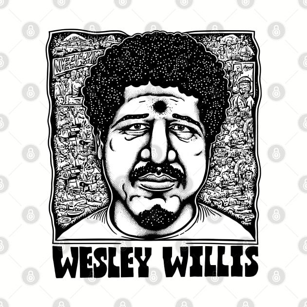 Wesley Willis / Retro Style Fan Art Design by DankFutura