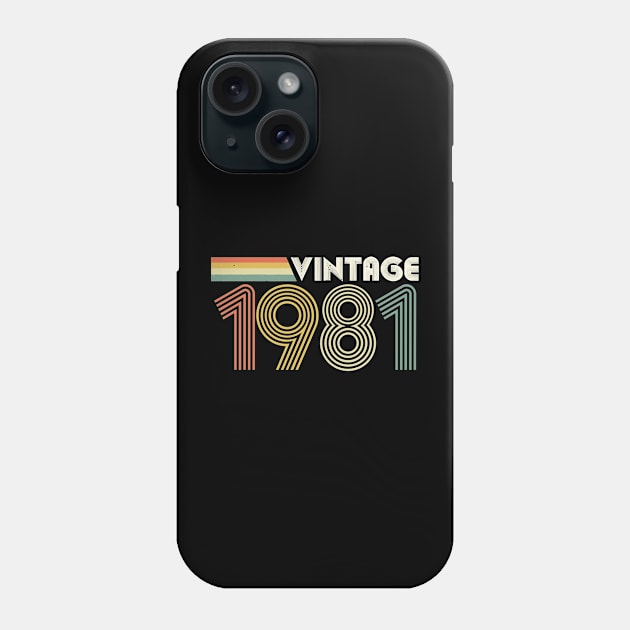 Vintage 1981, 40th Birthday Phone Case by Charlotte123