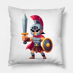 Gladiator Illustration Pillow