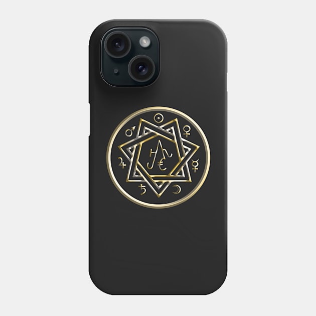 Attract Money Amulet Sigil Design Phone Case by Pikmi