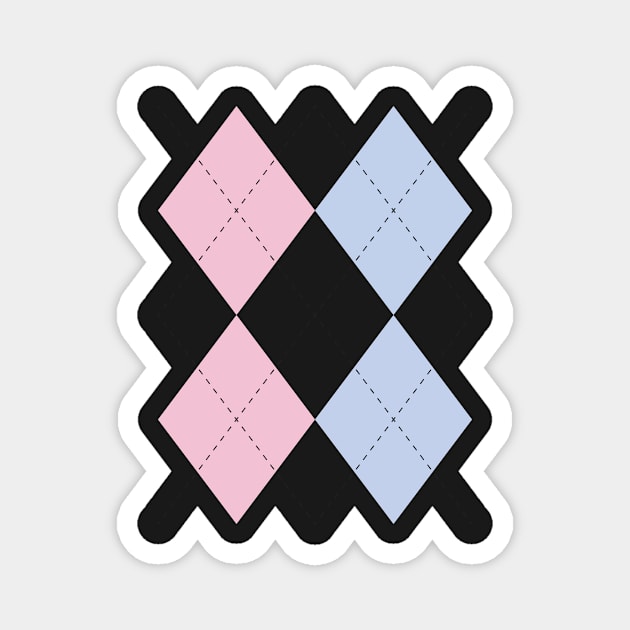 pastel primaries argyle Magnet by osnapitzami