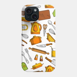 Cute Chef Kitchen Essentials Pattern Phone Case