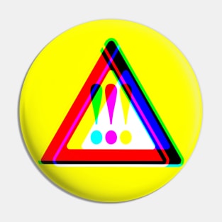 Psychedelic Master Warning Light Pin