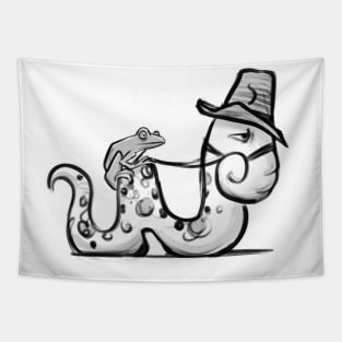 Worm and frog Tapestry