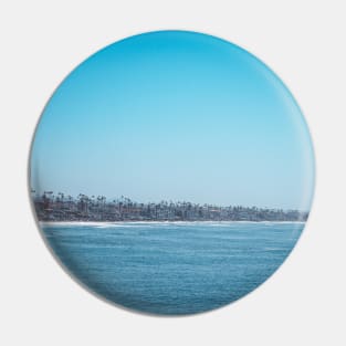 Oceanside California View of City from Pier V2 Pin