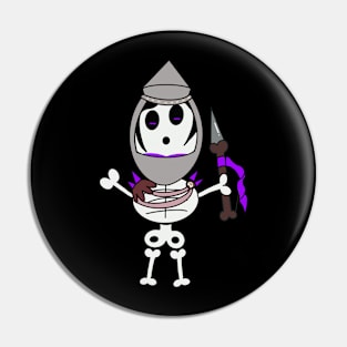 Cute skeletons doodle style Pin