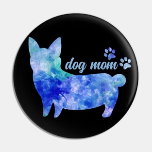 dog mom very cute corgis watercolor dog Pin