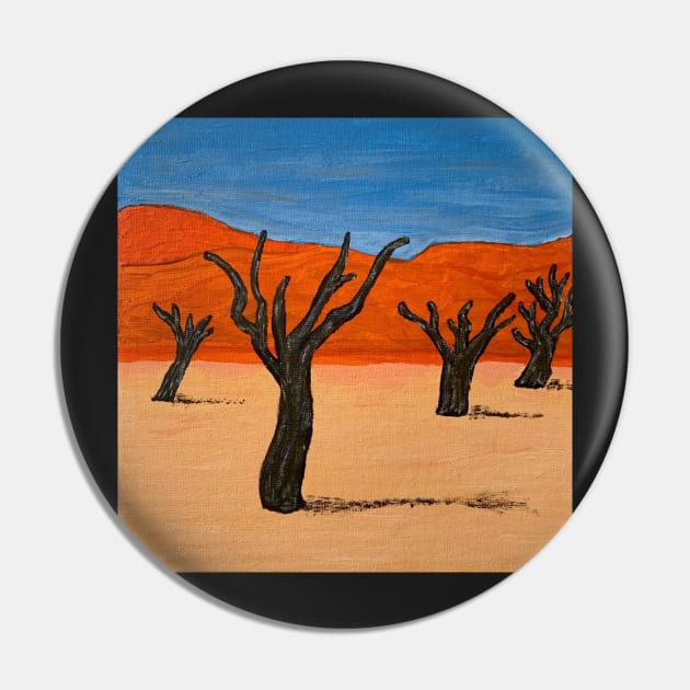 Dancing in the Desert Pin by LuvbuzzArt