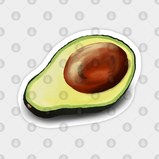 Avocado Magnet by Veronica Morales Designer