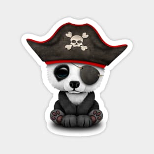 Cute Baby Panda Pirate Magnet