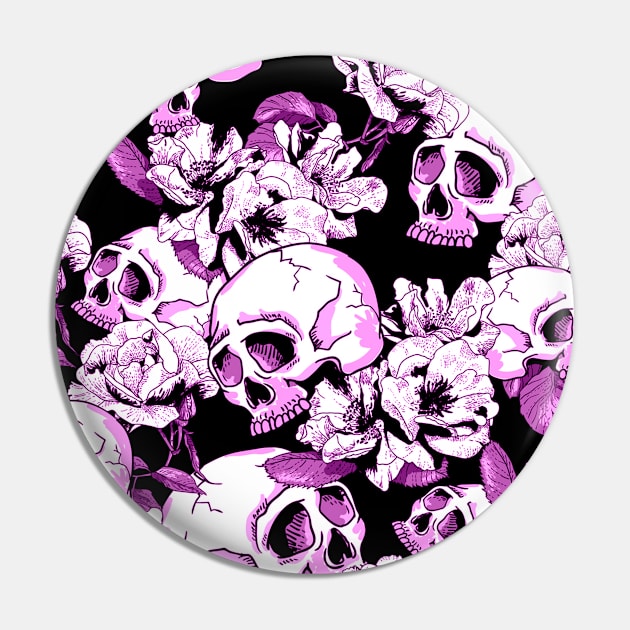 Skull Halloween Pin by igzine