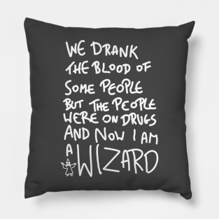 Drug Blood with Wizard (white) Pillow