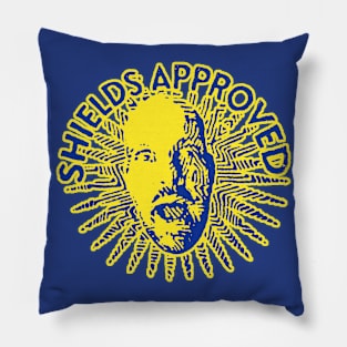 SHIELDS APPROVED - blue/gold Pillow