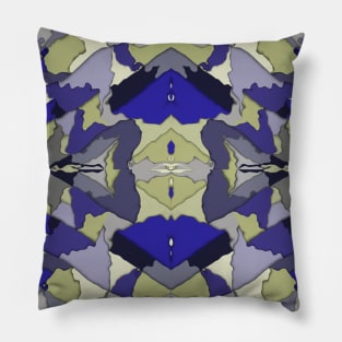 Origami Melted Retro Repeated Pattern Pillow