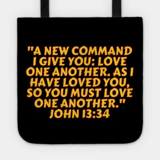 Bible Verse John 13:34 Tote