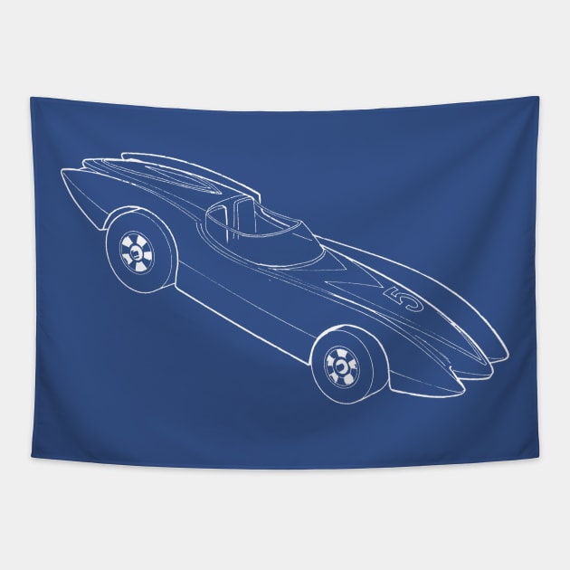 Hot Wheels Second Wind Tapestry by Wyld Bore Creative