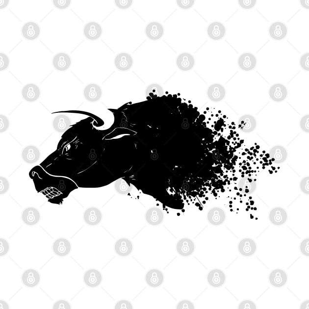 Bull by peace and love