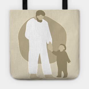 Father and Child Best Friends Tote