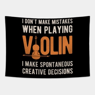 Funny Violinist Violin Gifts Tapestry