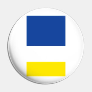 Everton Blue White Yellow Tricolour Design Pin