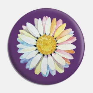 Water Colour Daisy Pin